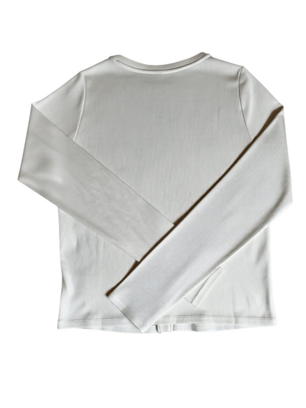 VUORI Long Sleeve Pose Cardigan Top in White Size Medium Never Warn - Picture 4 of 11